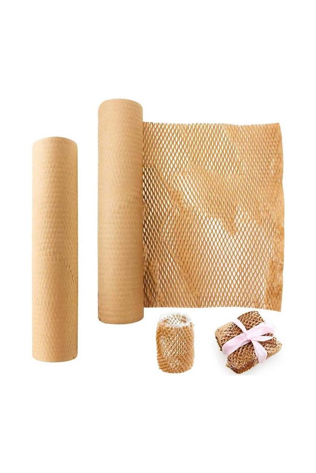 Honeycomb Cushioning Paper Kraft Wrap Paper Eco Friendly Packaging Paper Shipping Paper 15inches x