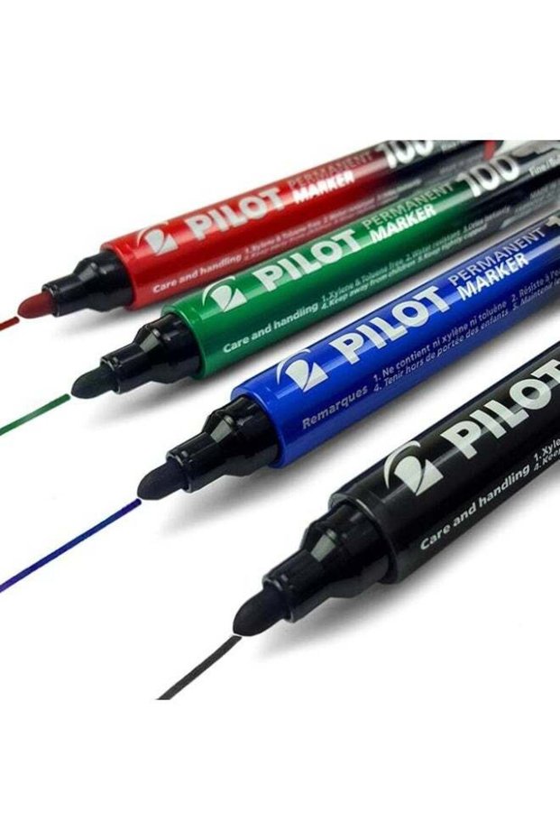 Pilot SCA-100 Bullet Point Permanent Marker Pen-Fine 4.0mm-4.5mm Tip, Assorted Colours