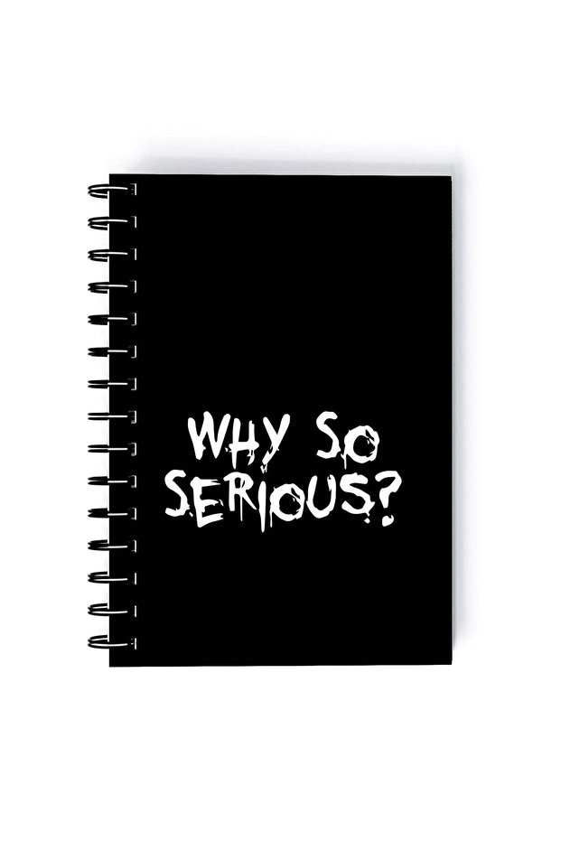 Spiral A5 Notebook Joker Comic Book Series Why So Serious Neon Aesthetic
