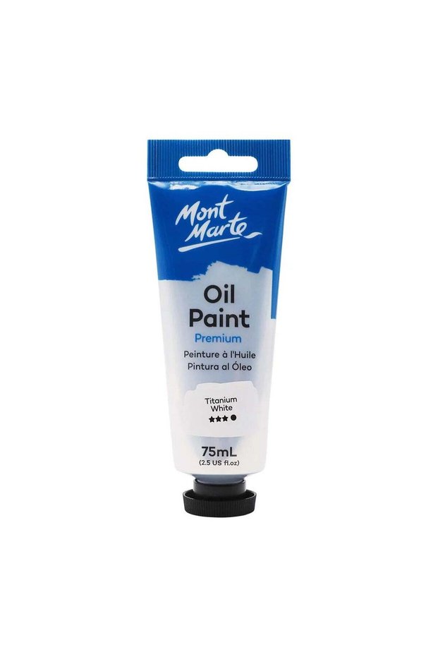 Premium Oil Paint 75ml Content Titanium White