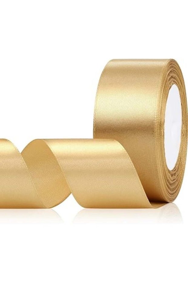 Champagne Gold Satin Ribbon 1.5 Inch x 24 Yards, Perfect for Gift Wrapping, Floral Arrangements, Cr
