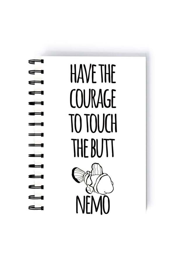 Finding Nemo Printed Spiral A4 Notebook White/Orange