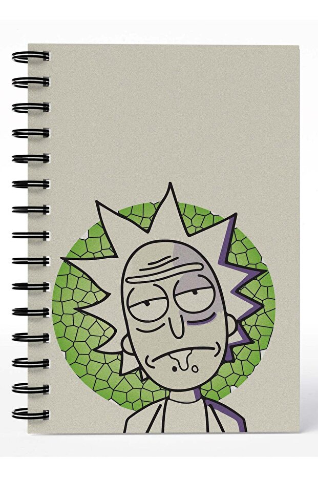 Wirebound Spiral Notebook Wasted Dr Rick And Morty Funny Wasted Lined Writing Journal