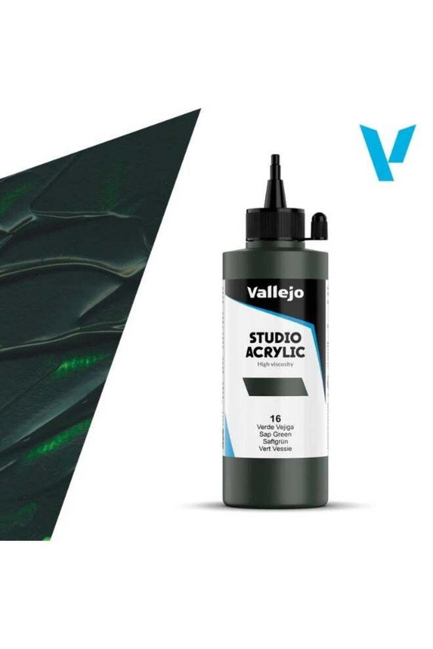 Professional Acrylic Paint for Artists & Studios – Sap Green, High Pigment, Smooth Coverage on Canv