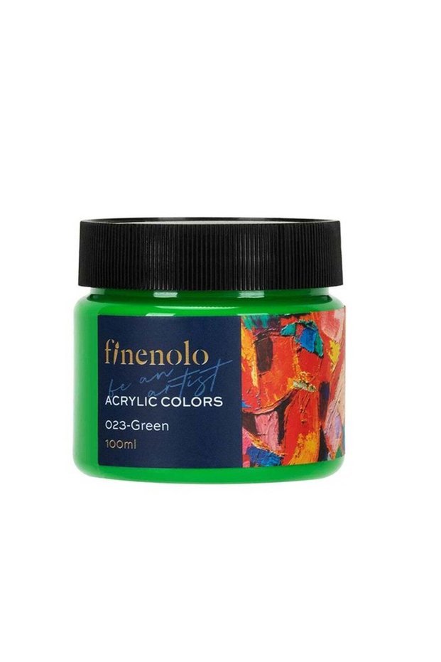 Finenolo Acrylic Color 100ml Content Green