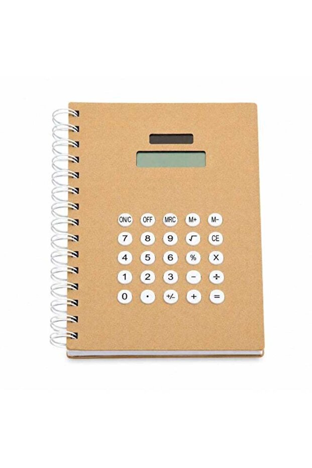 Calculator Spiral Notebook, Ruled Writing Notebook with Built-In Calculator, Spiral Bound Notebook