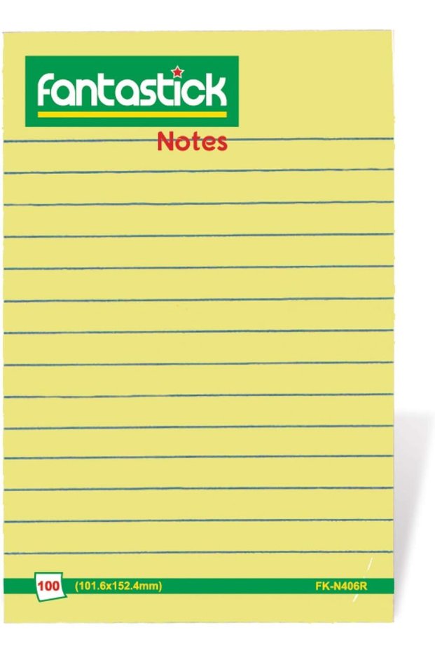 Fantastick Sticky Notes (4x6) Yellow FK-N406R – 05 Pc