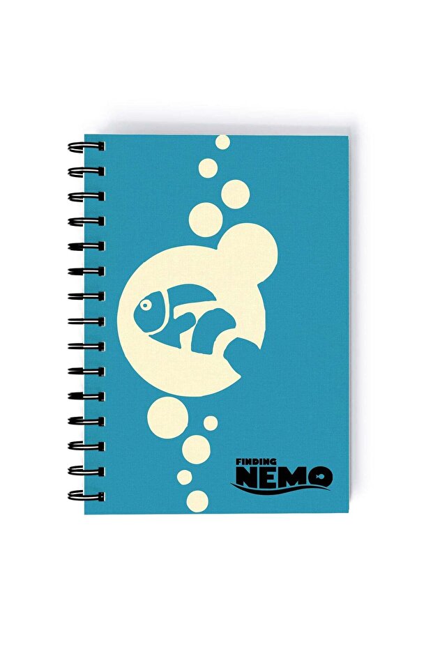 Finding Nemo Quote Printed Spiral A5 Notebook Blue/Black/White