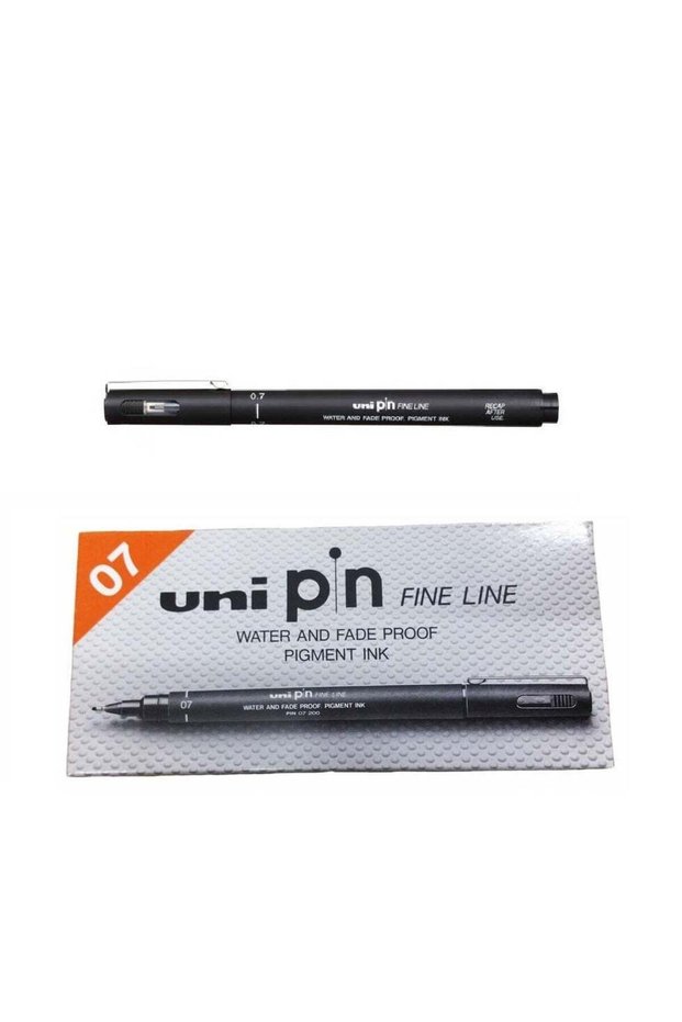 12-Piece Unipin Fineliner Pen 0.03mm Tip Black Ink