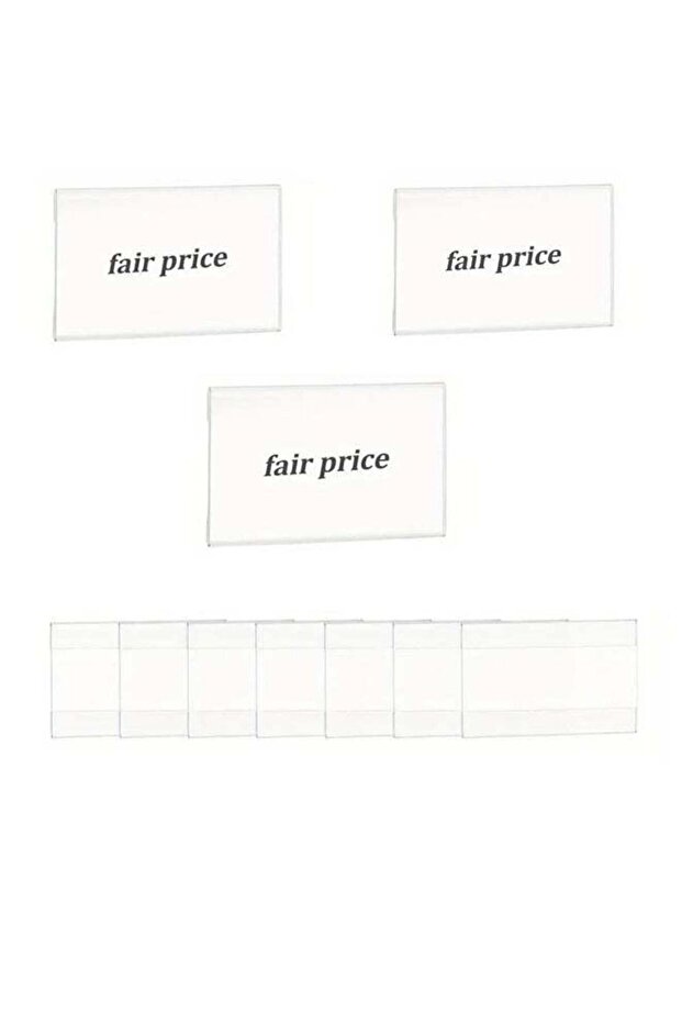 10 PCS Wall Mount Acrylic Sign Holder Clear Plastic Wall Sign Holders Horizontal Acrylic Frames for