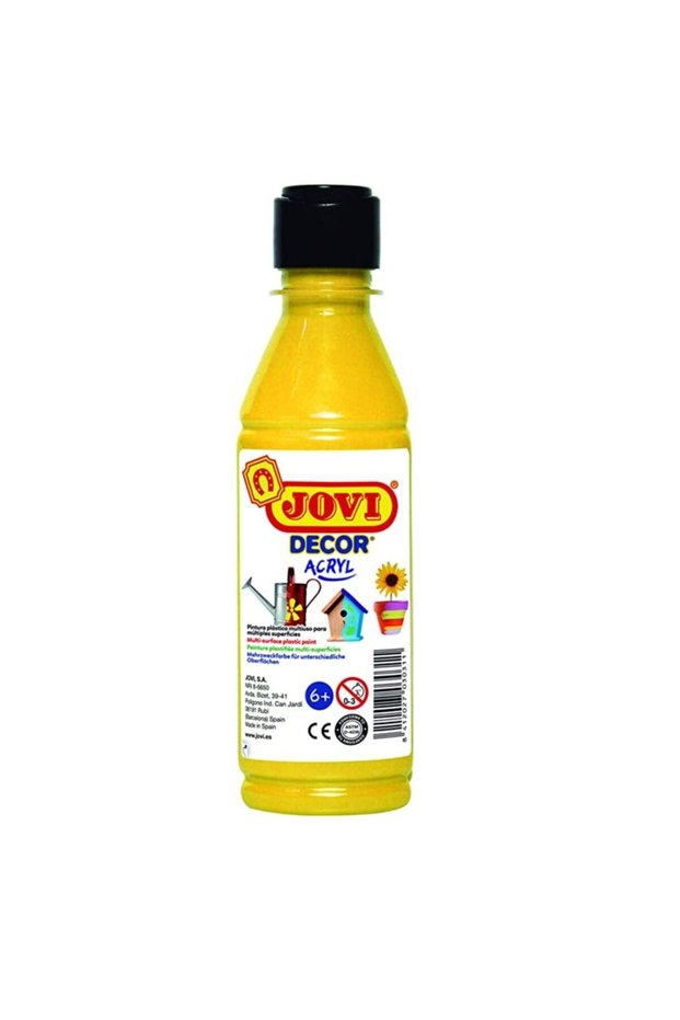 JOVI DECOR ACRYLIC BOTTLE OF 250ML YELLOW