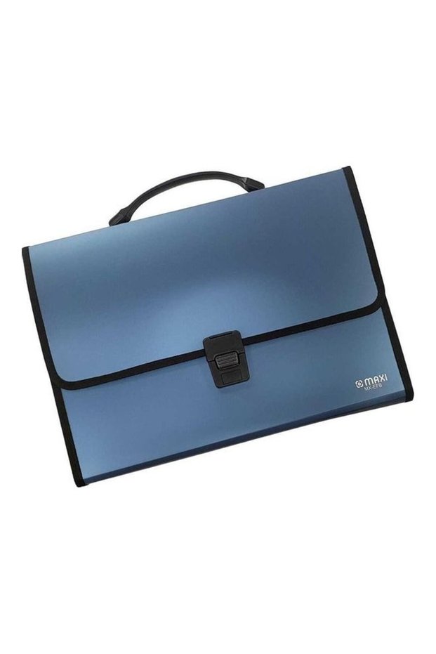 Document Bag With Handle Blue Blue