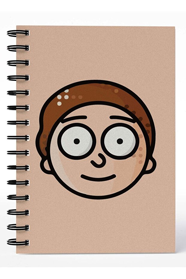 Wirebound Spiral Notebook Rick And Morty Icon Style Lined Writing Journal