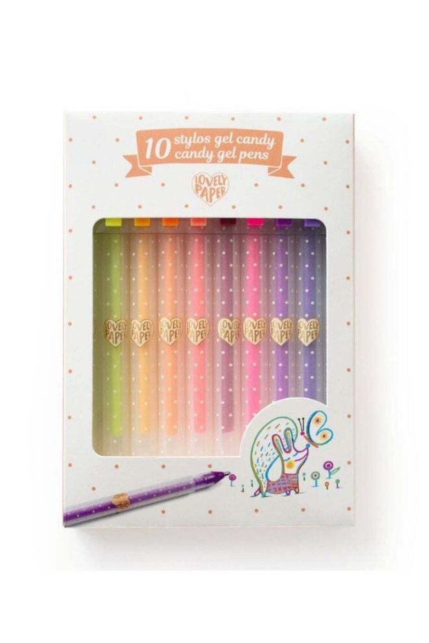 10 Candy Gel Pens