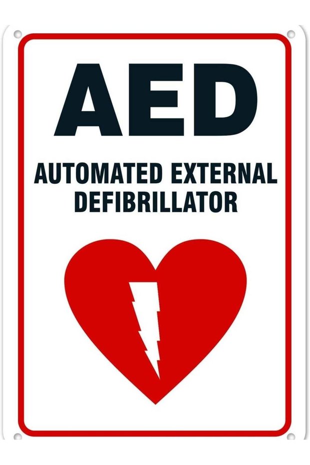 ARS ''AED Sign, Automated External Defibrillator Sign'', 10x7 Rust Free Aluminum, Weather/Fade Resi