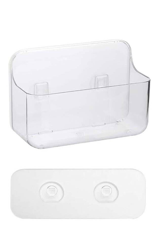 Acrylic Wall Mount Organizer, Adhesive Clear Cabinet Door Organizer,Acrylic Shelves for Wall,No Dri