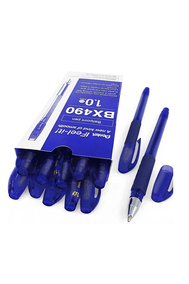 12-Piece Ifeel-It Ballpoint Pen 1.0mm Tip Blue Ink