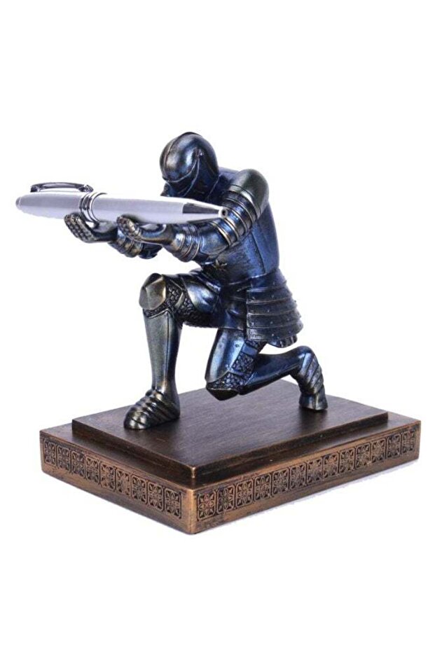 Resin Soldier Executive Pen Holder Desk Organizer Cool Pen Stand Home Decor Resin Pencil Holder wit