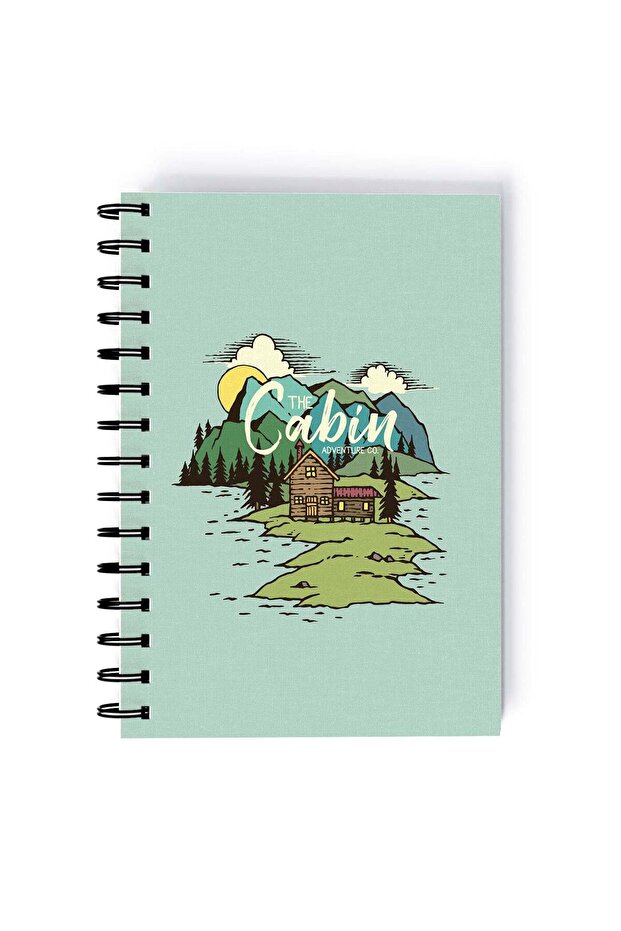 Spiral A5 Notebook Camping Adventure Cabin Life Mountains