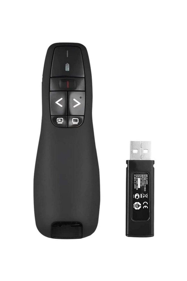 R400 2.4G Hz Mini Wireless Laser Pointer Presenter Receiver Remote Control IR PPT Presenter 650nm L