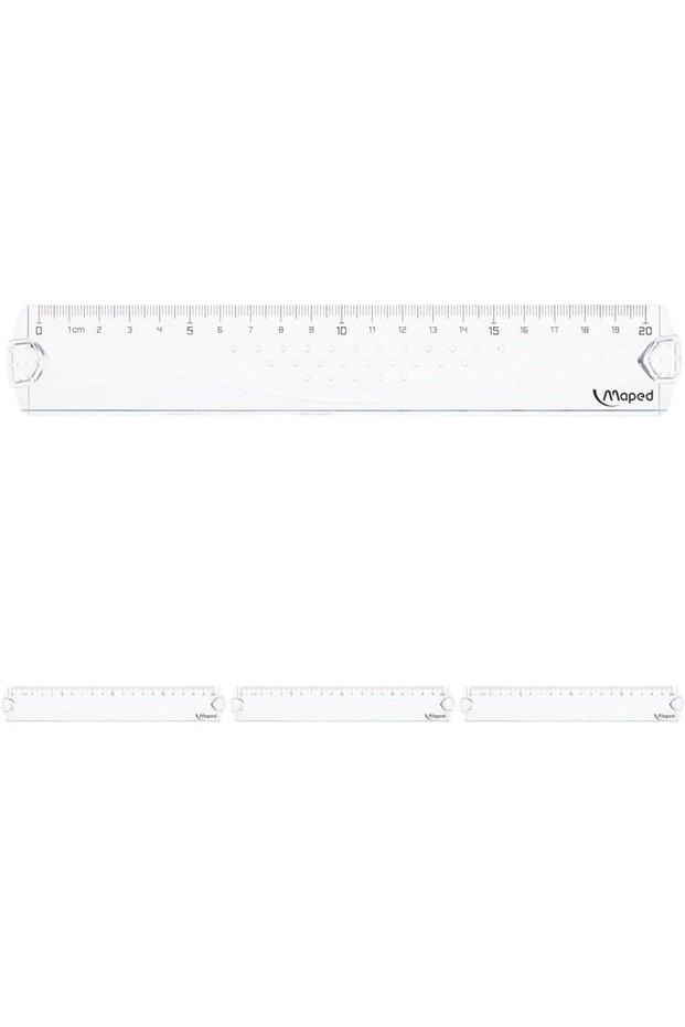 Maped 20cm Geometric Ruler - Pack of 4