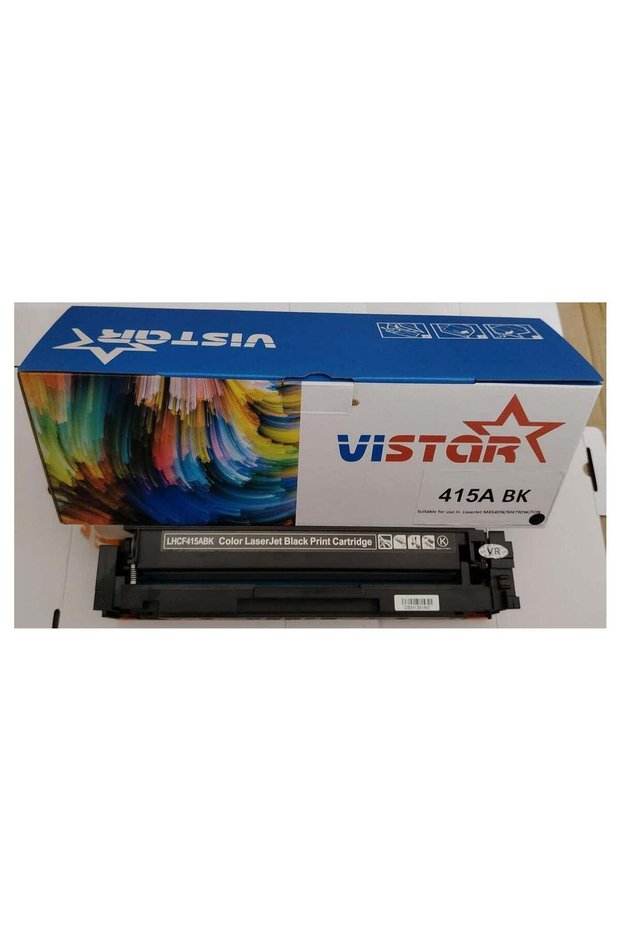 VISTAR 415A BlackToner Cartridges (With Chip) Compatible with HP 415A Black for Color Laserjet Pro