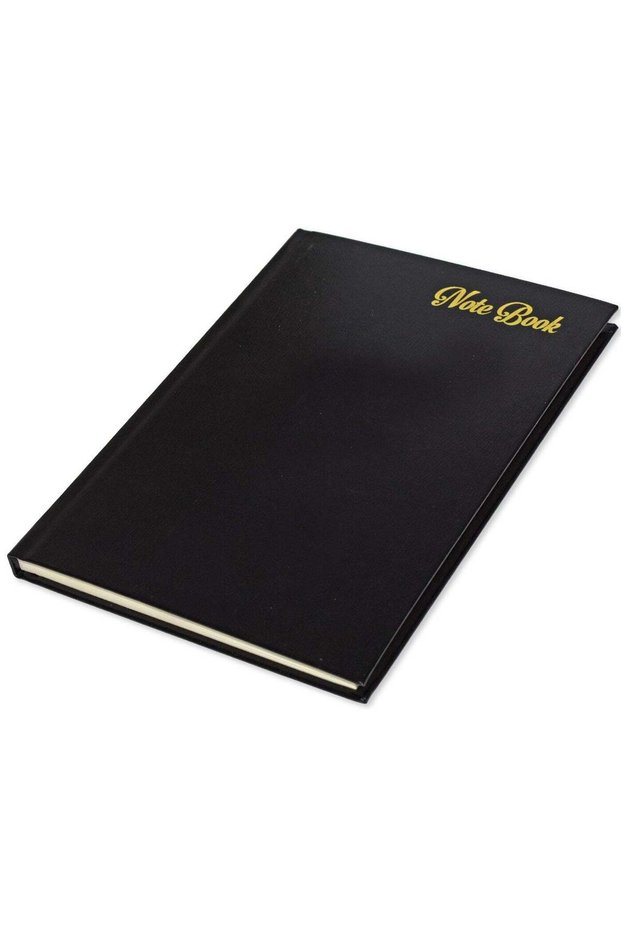 FIS Notebook Bonded Leather, Size A5, Italian Ivory Paper, 70 GSM, 196 Pages, 8 mm Ruled, Hard Cove