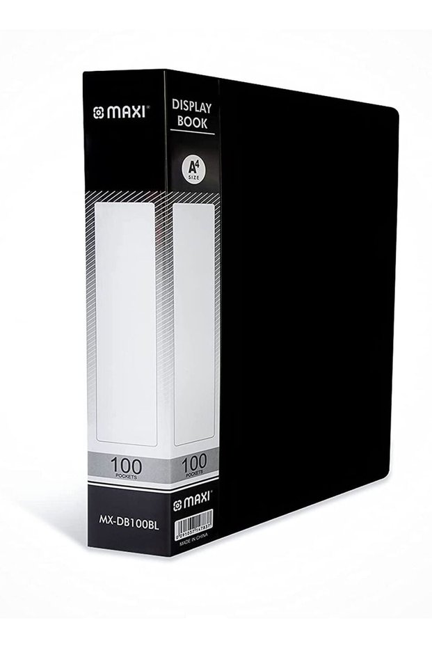 100-Pocket Display Book Black Cover