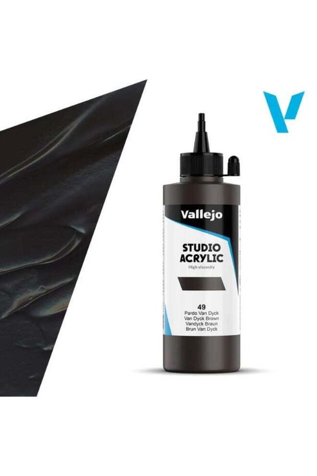 Professional Acrylic Paint for Artists & Studios – Van Dyck Brown, High Pigment, Smooth Coverage on