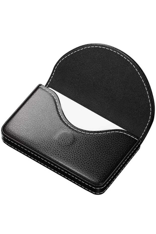 PU Leather Business Card Case for Purse, Pocket Travel Name Card Holder Wallet,Portable Magnetic Bu