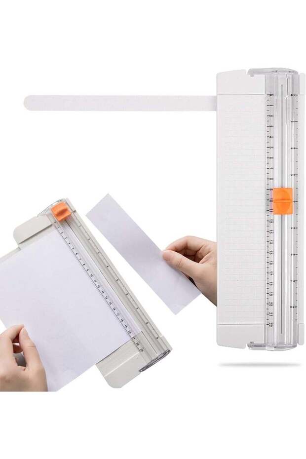 A4 Paper Trimmer, Straight Paper Trimmer with Side Ruler, Mini Paper Cutter for Scrapbooking Craft