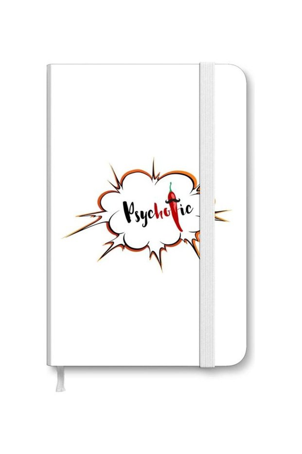 Designer A5 Thick Hardcover Notebook - Psychotic Multicolour