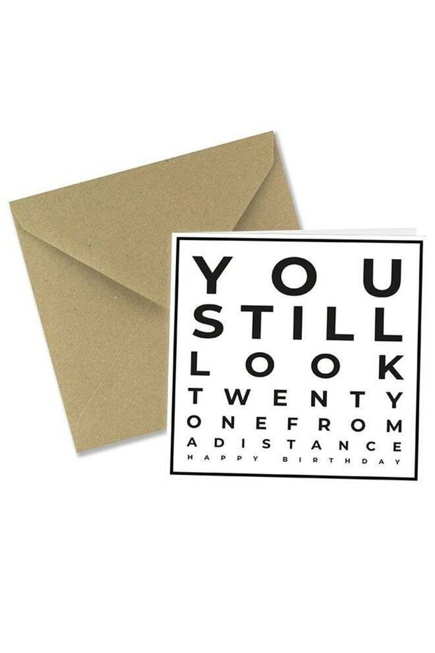 You Still Look Twenty One, From A Distance - Birthday Greeting Card