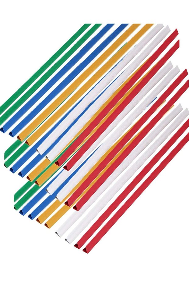 30-Piece Sliding Spine Bar Plastic Assorted COlours