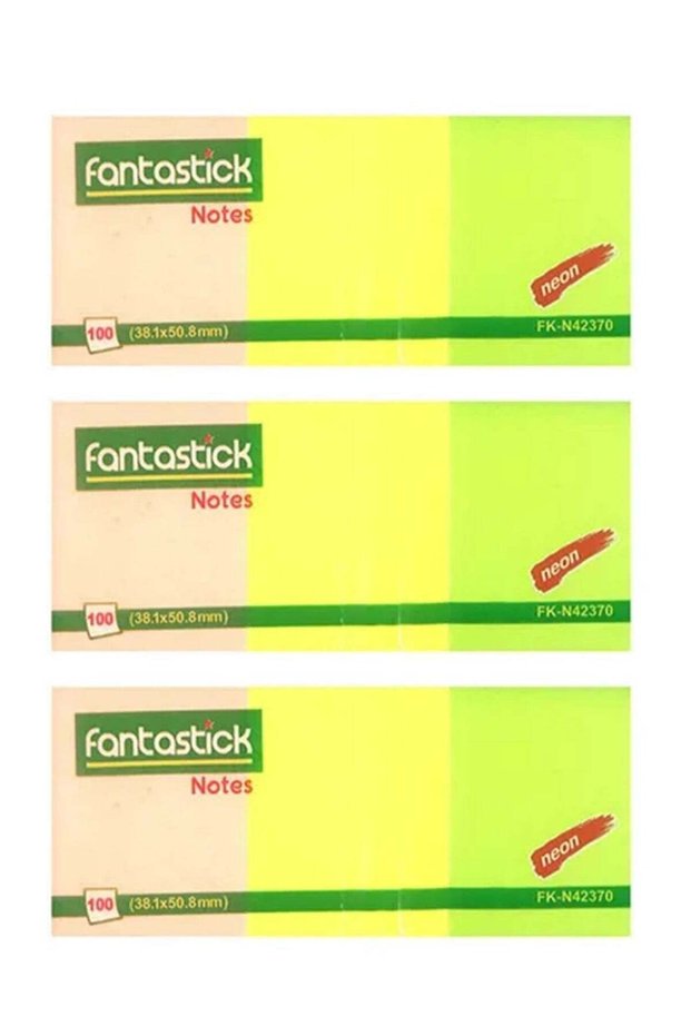 3-Pack Sticky Notes 1.5x2 Inch Multicolour