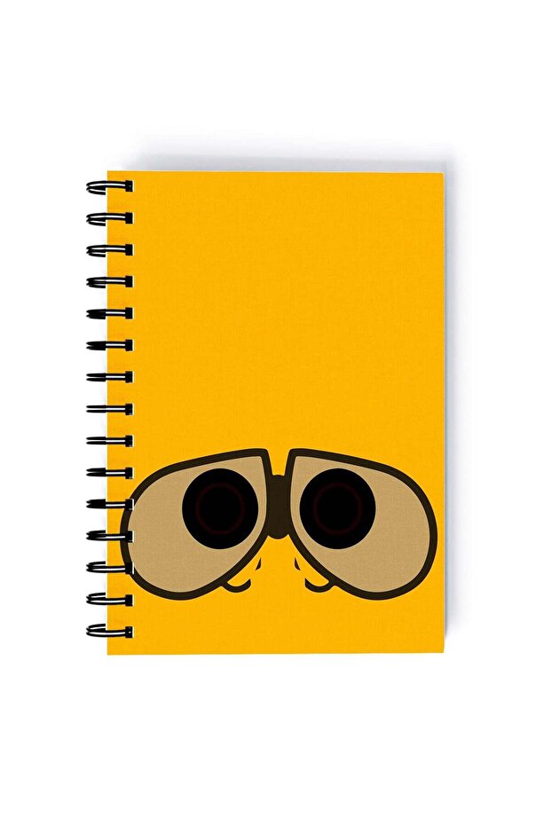 Wall E Global Warming Printed Spiral A5 Notebook White/Black/Blue