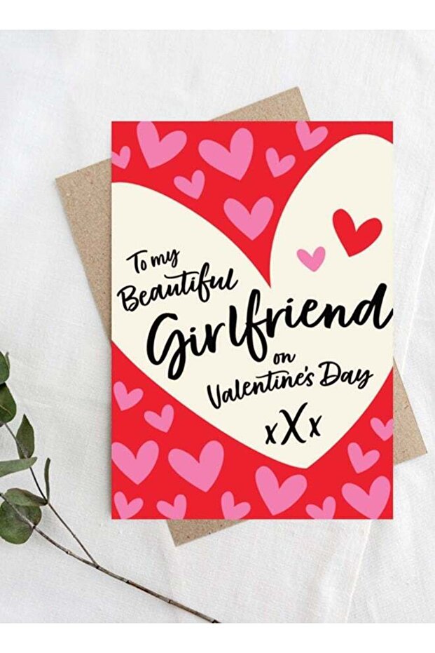 Beautiful Girlfriend, Valentine's Greeting Card
