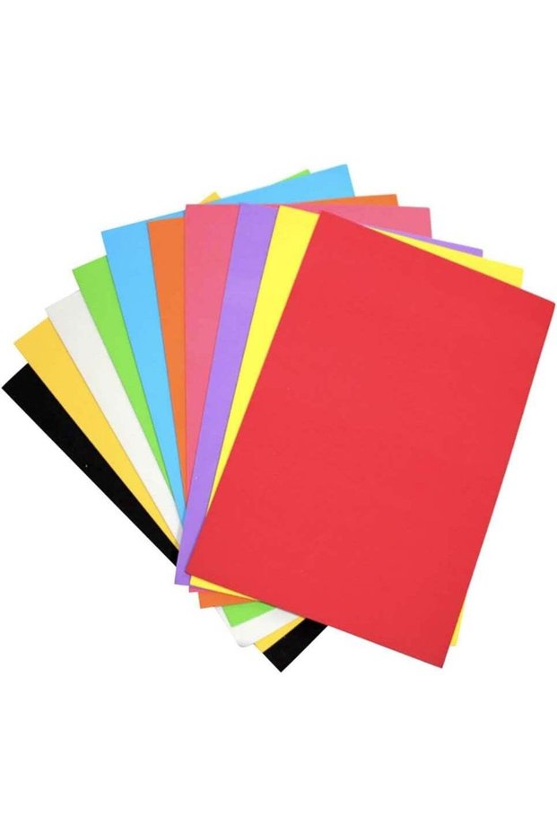 SADAF EVA Foam Sheets, A4 Size, 2mm Thick, 10 Pieces Assorted Colors