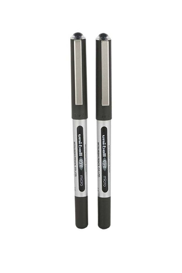 UB-150 Eye Roller Ball Pens Set 0.5 mm Black/Silver