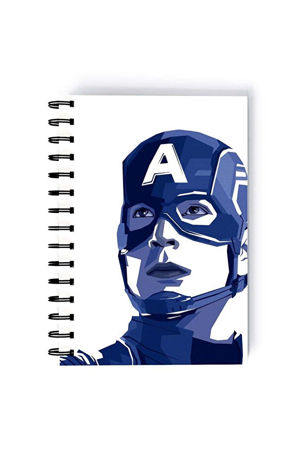 Spiral A5 Notebook Captain America Steve Rogers Steve Rogers MCU Super Soldier