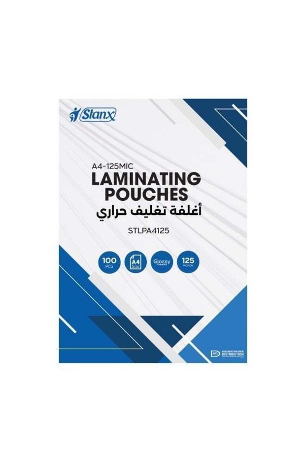 STANX A4 Laminating Pouches 125 Micron (216 × 303 mm) – Pack of 100 Clear Thermal Laminating Sheets