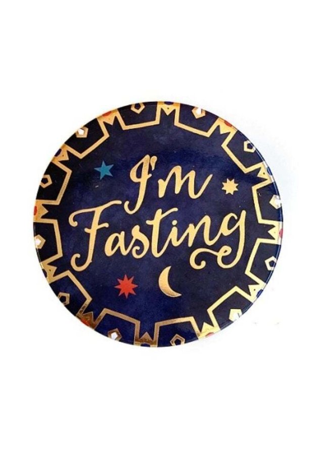 Blue Printed Decorative Sticker Ramadan