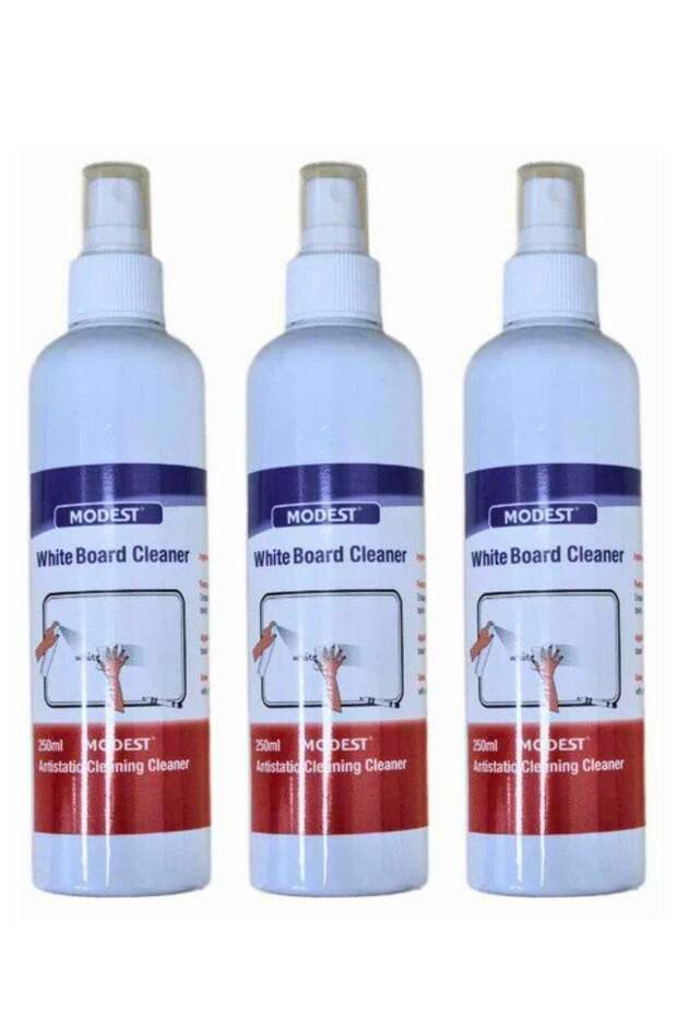 3-Piece Whiteboard Cleaner Spray 250ml Content Per Bottle