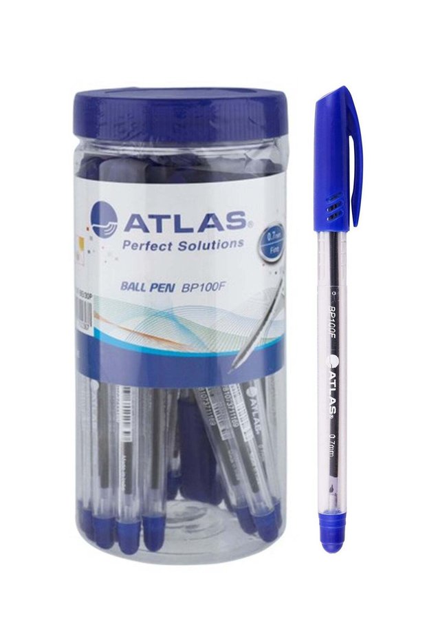 30-Piece Ballpoint Pen 0.7mm Tip Blue Ink