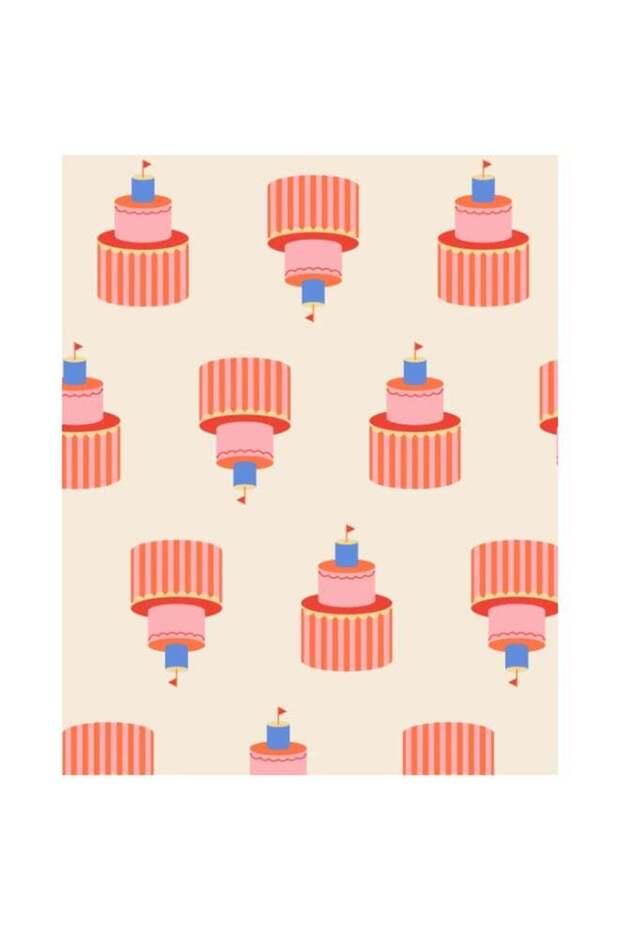 Birthday Cake Wrapping Paper Roll