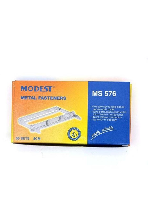 MODEST FILE FASTENERS METAL SILVER MS576