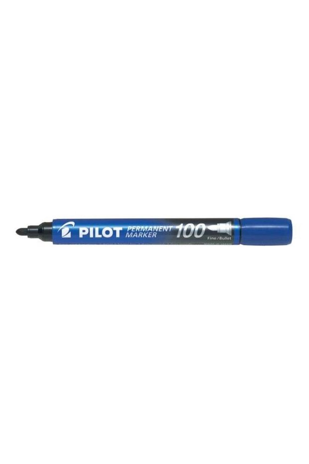 12-Piece Fine Bullet Tip Permanent Marker 100 Blue
