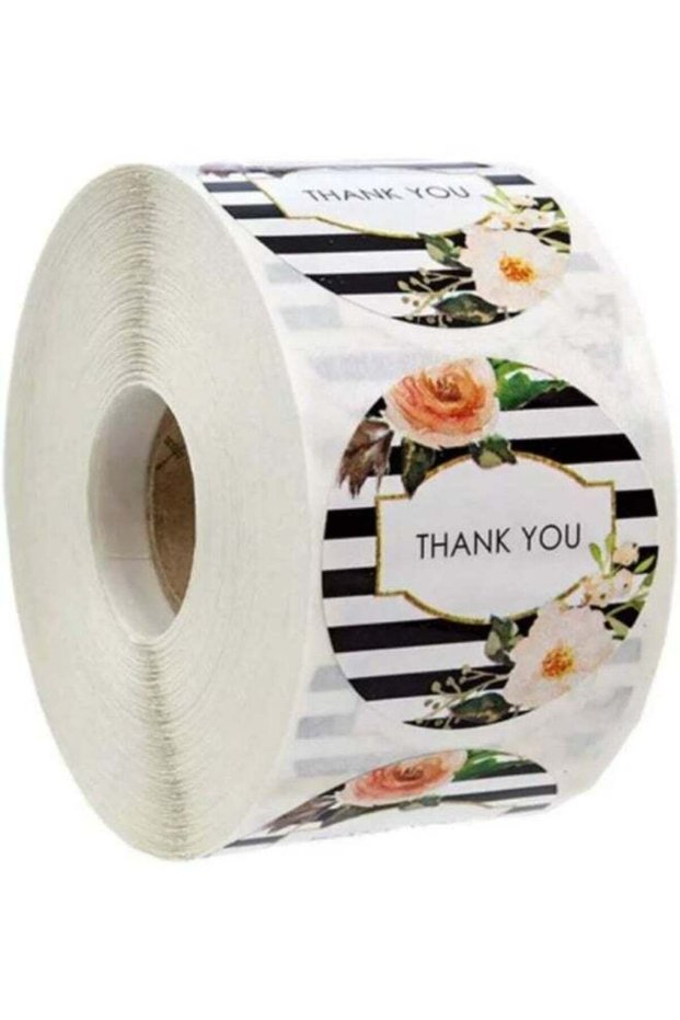 1 Inch Thank You Stickers, 500 Pieces Thank You Labels For Gift Wrapping, Baking Packaging, Envelop