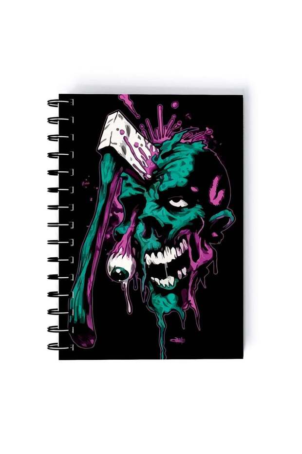 Spiral A5 Notebook Dark Undead Zombie