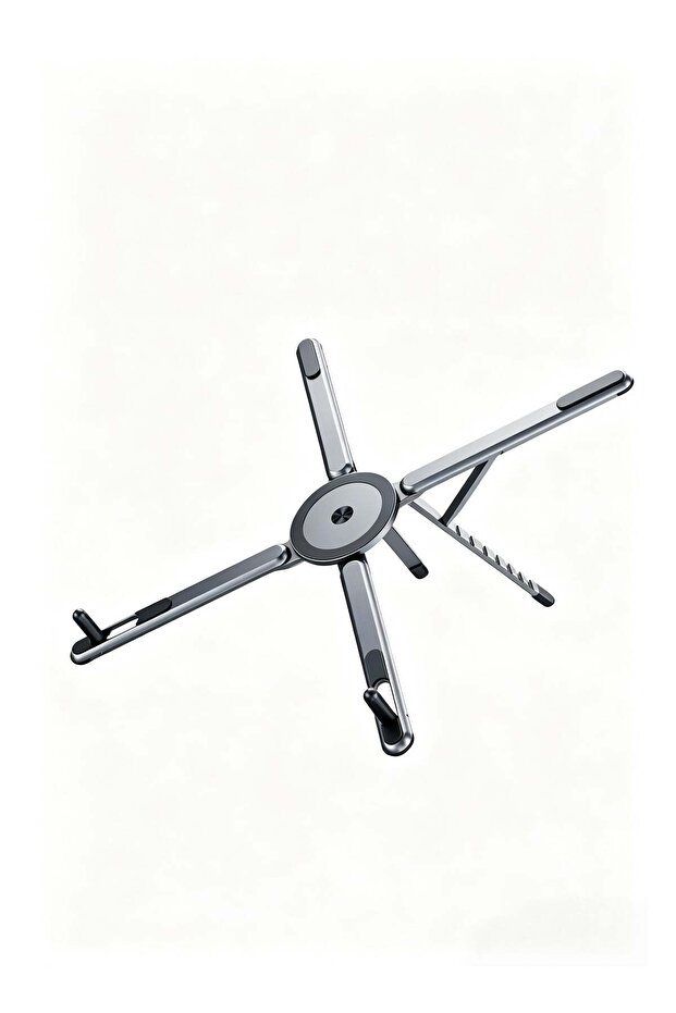 Portable Foldable Aluminium Laptop Stand, Multi-Angle Adjustable Desk Holder for MacBook, Notebook,